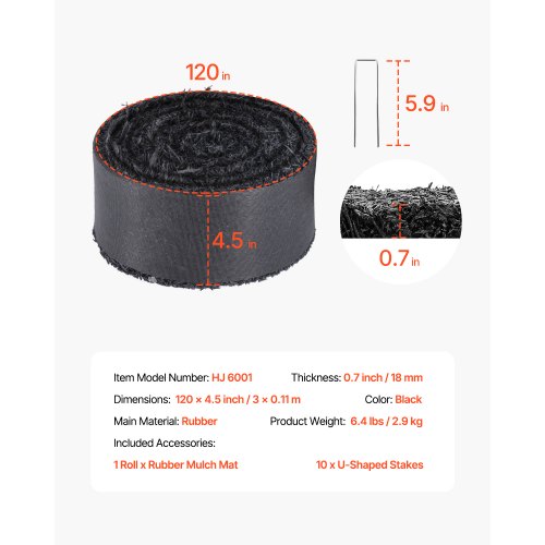 Rubber Mulch for Landscaping Recycled Rubber Mulch Mat 120 x 45
