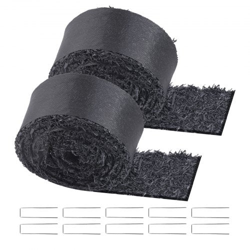 Rubber Mulch for Landscaping 2 Rolls Recycled Rubber Mulch Mat 120 x 45
