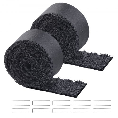 Rubber Mulch for Landscaping 2 Rolls Recycled Rubber Mulch Mat 120 x 45