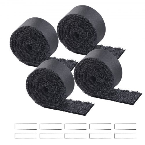 Rubber Mulch for Landscaping 4 Rolls Recycled Rubber Mulch Mat 120 x 45