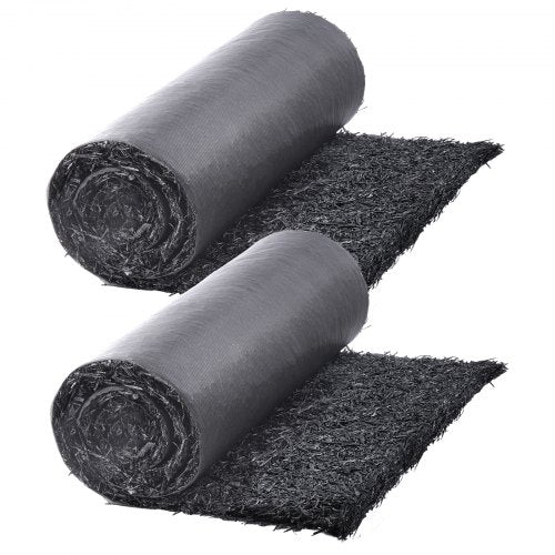 Rubber Mulch for Landscaping 2 Rolls Recycled Rubber Mulch Mat 96 x 22
