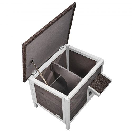 Outdoor Cat House Weatherproof Feral Cat Shelter for Multiple Cats Outdoor