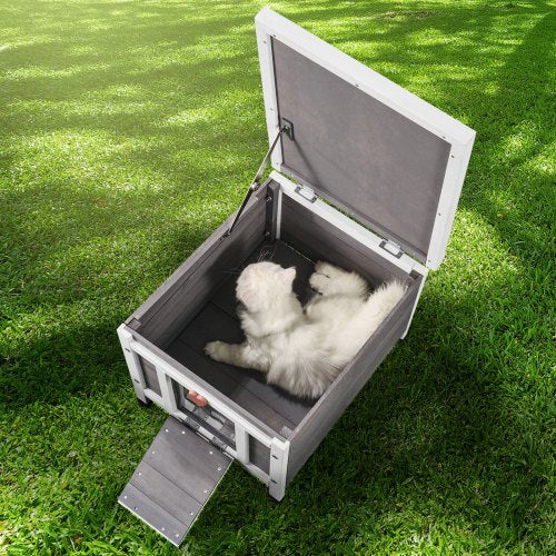 Outdoor Cat House Weatherproof Feral Cat Shelter for Multiple Cats Outdoor