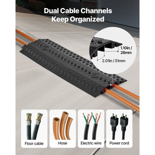 Drop Over Cable Cover 17500 lbsAxle Load Capacity Heavy Duty Cable Hose
