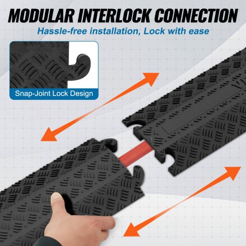 Drop Over Cable Cover Ramp 2000 lbsaxle Load Capacity Heavy Duty Cable