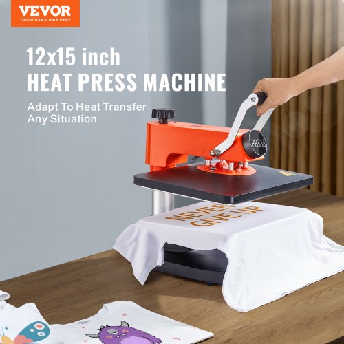 5in1 Heat Press Machine 12 x 15 Fast Heating 360 Swing Away Digital