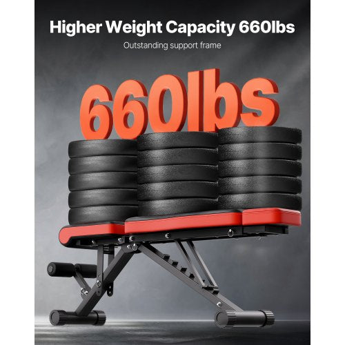 Weight Bench Sit up Bench for Home Gym Strength Training Adjustable Foldable