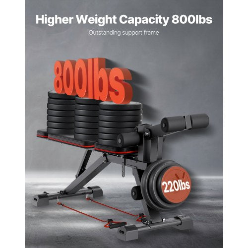 Weight Bench 800lbs Adjustable Weight Bench Press for Full Body Workout