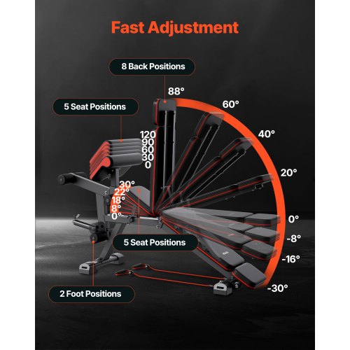Weight Bench 800lbs Adjustable Weight Bench Press for Full Body Workout