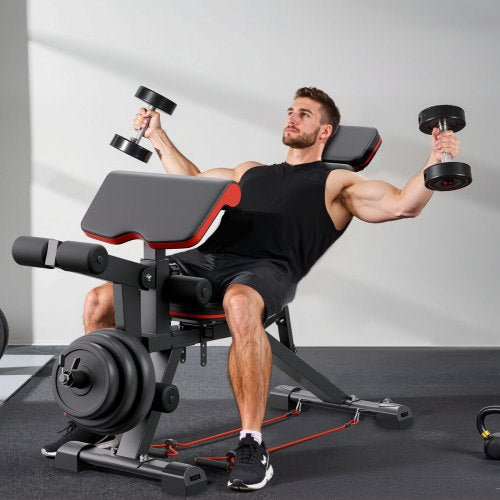 Weight Bench 800lbs Adjustable Weight Bench Press for Full Body Workout