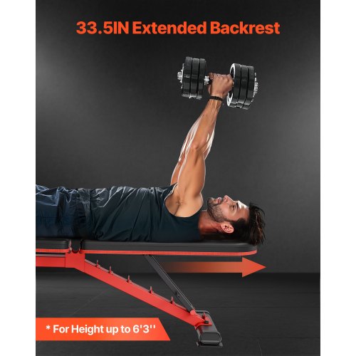 Weight Bench 1200lbs Heavy Duty Stable Weight Bench Press for Full Body