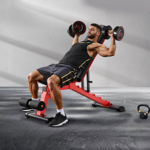 Weight Bench 1200lbs Heavy Duty Stable Weight Bench Press for Full Body