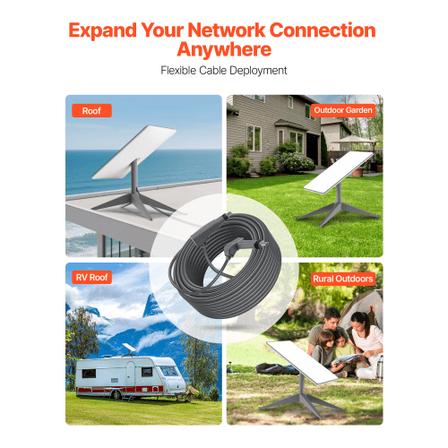 Starlink Gen 2 Cable 32.8 FT Extension Cable for Standard Generation 2 1200 Mps