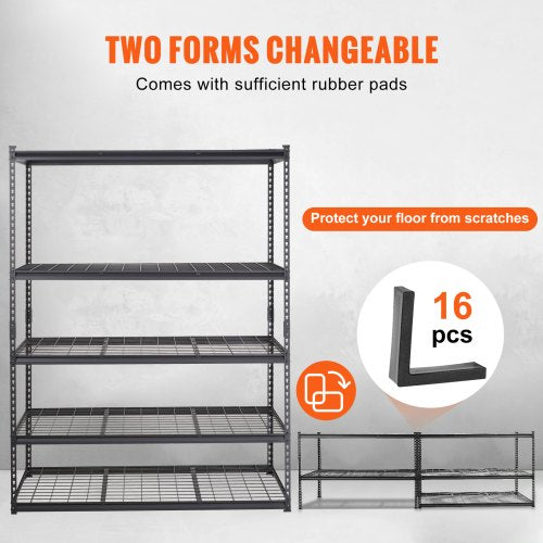 Storage Shelving Unit 5Tier Adjustable 2000 lbs Capacity Heavy Duty