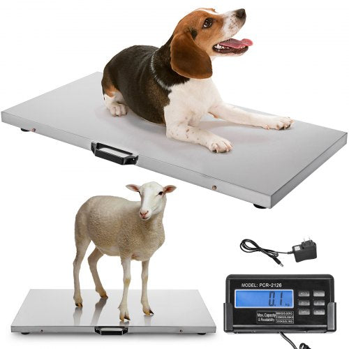Livestock Scale 700LBS Dog Scales Large Platform 406x209Inch Stainless