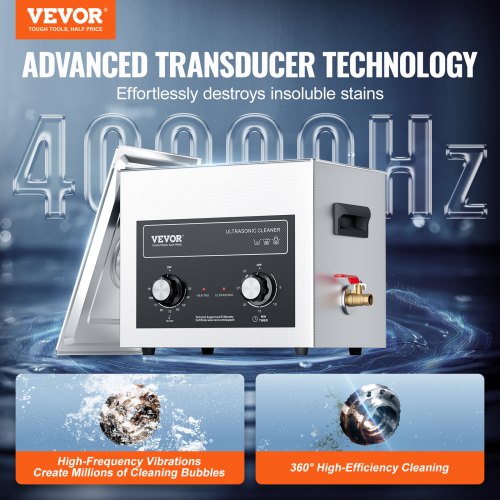 10L Ultrasonic Cleaner with Heater Timer Basket Professional Digital