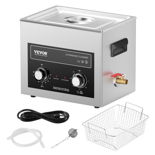 10L Ultrasonic Cleaner with Heater Timer Basket Professional Digital