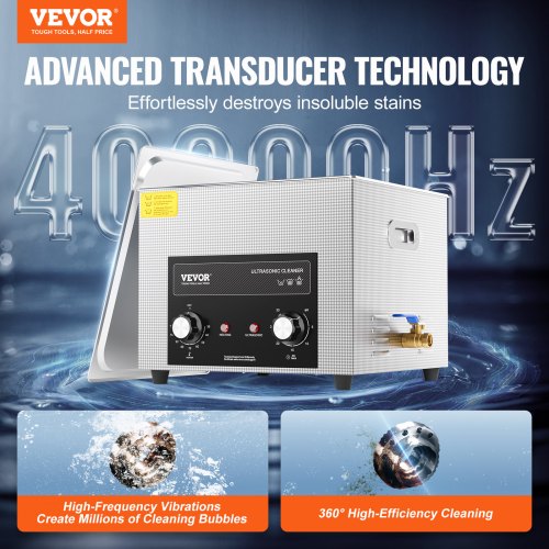 15L Ultrasonic Cleaner with Heater Timer Basket Professional Digital