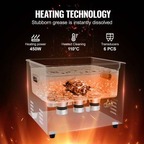 15L Ultrasonic Cleaner with Heater Timer Basket Professional Digital