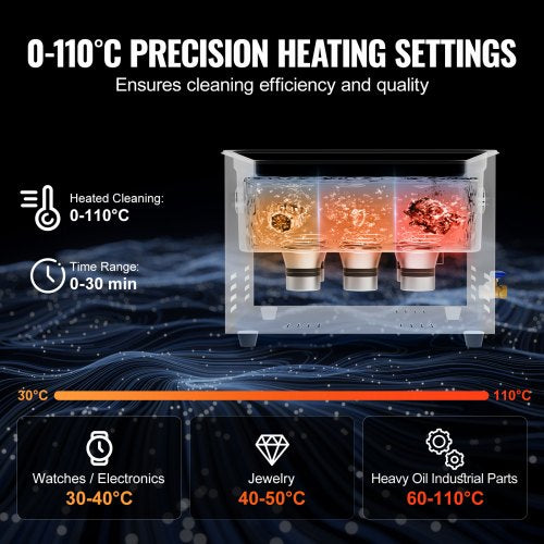 15L Ultrasonic Cleaner with Heater Timer Basket Professional Digital