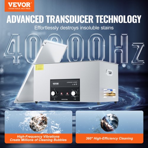 22L Ultrasonic Cleaner with Heater Timer Basket Professional Digital