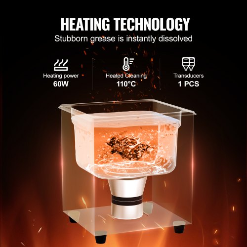 2L Ultrasonic Cleaner with Heater Timer Basket Professional Digital Sonic