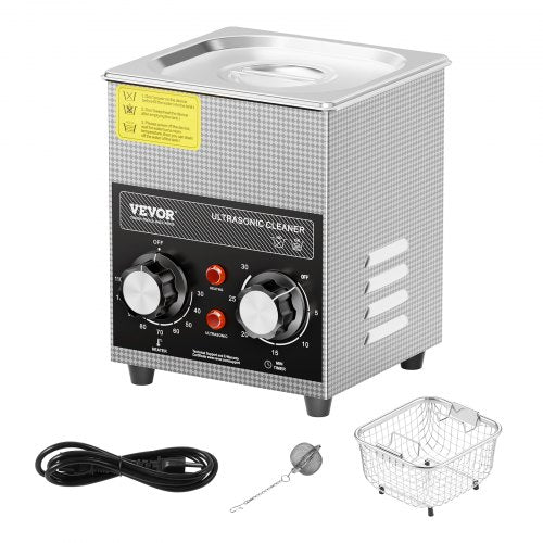 2L Ultrasonic Cleaner with Heater Timer Basket Professional Digital Sonic