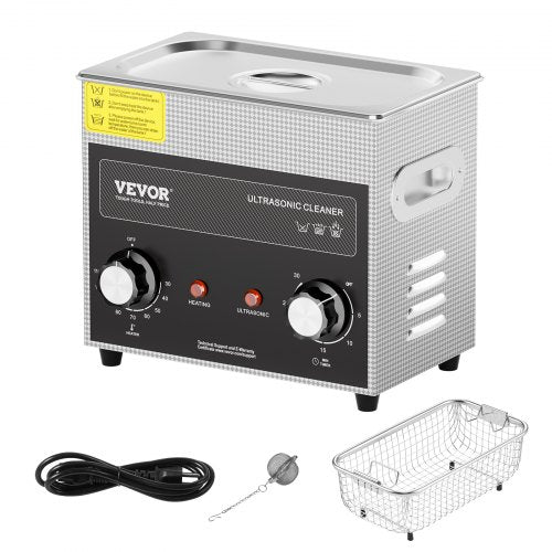3L Ultrasonic Cleaner with Heater and Timer 150W Stainless Steel Ultrasonic