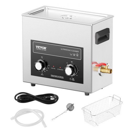 6L Ultrasonic Cleaner with Heater Timer Basket Professional Digital Sonic