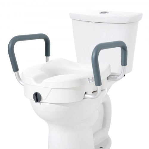 Raised Toilet Seat 5 Height Raised 350 lbs Weight Capacity for Round