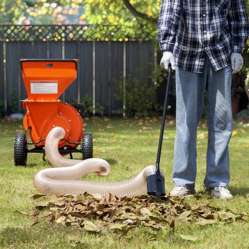 Wood Chipper Shredder Mulcher Leaf Vacuum Kit 4.3 Inch x 13.1 ft Heavy Duty