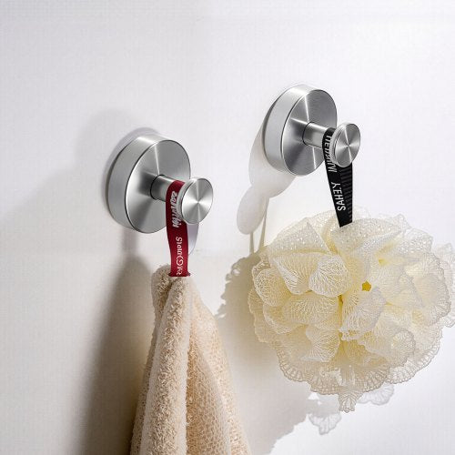 Suction Cup Hooks for Shower 2Pack No Drill Stainless Steel Hooks Suction