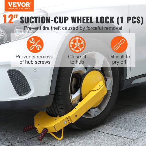 Wheel Lock Clamp 1 Pack Trailer Wheel Lock HeavyDuty Anti Theft Tire