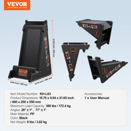 Ladder Levler 380lbs Load PP Ladder Leveling Tool Pitch Hopper Stair