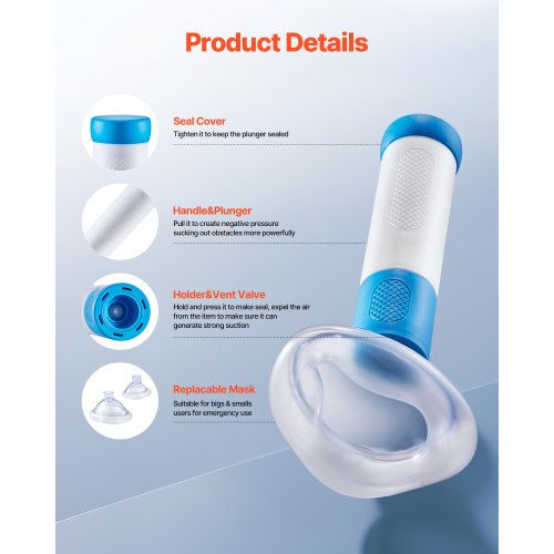 Choking Rescue Device Portable Airway Clear Anti Choking Suction Device