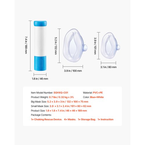Choking Rescue Device Portable Airway Clear Anti Choking Suction Device