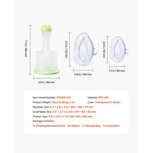 Choking Rescue Device Portable Airway Clear Anti Choking Suction Device