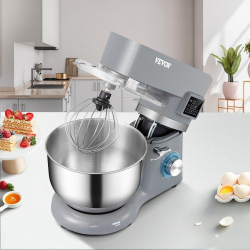 Stand Mixer 660W Electric Dough Mixer with 6 Speeds LCD Screen Timing