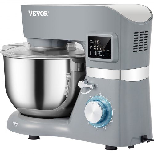 Stand Mixer 660W Electric Dough Mixer with 6 Speeds LCD Screen Timing