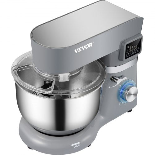 Stand Mixer 660W Electric Dough Mixer with 6 Speeds LCD Screen Timing