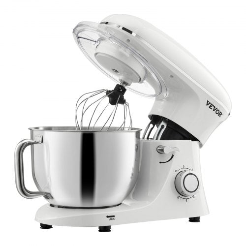 Stand Mixer 6 QT Dough Mixer 660W 6 P Speeds Tilthead Food Mixer with Stainless 1