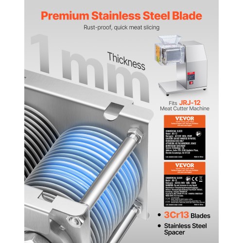Meat Cutter Machine Blade 5 mm Blade for Commercial Meat Cutter One Set