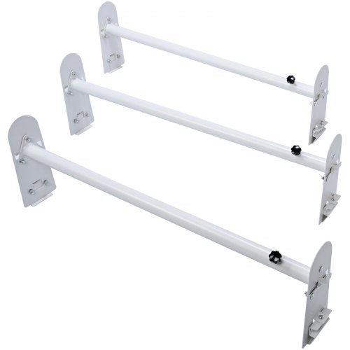Van Roof Ladder Rack 3 Bars Alloy Steel Roof Racks 750 LBS Capacity