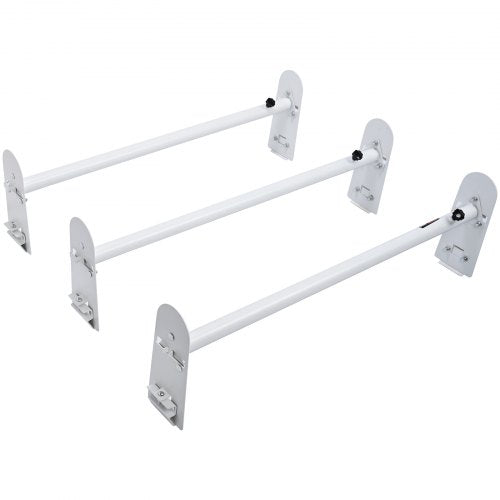 Van Roof Ladder Rack 3 Bars Alloy Steel Roof Racks 750 LBS Capacity