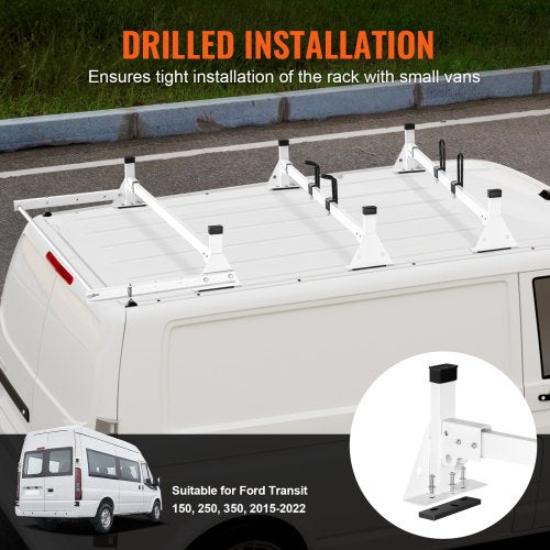 Trailer Ladder Rack 54 3 Crossbars Ladder Roof Rack Heavyduty Steel Van