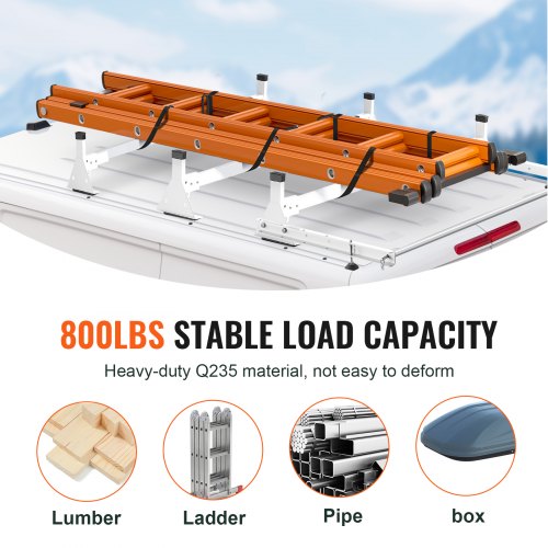Trailer Ladder Rack 54 3 Crossbars Ladder Roof Rack Heavyduty Steel Van