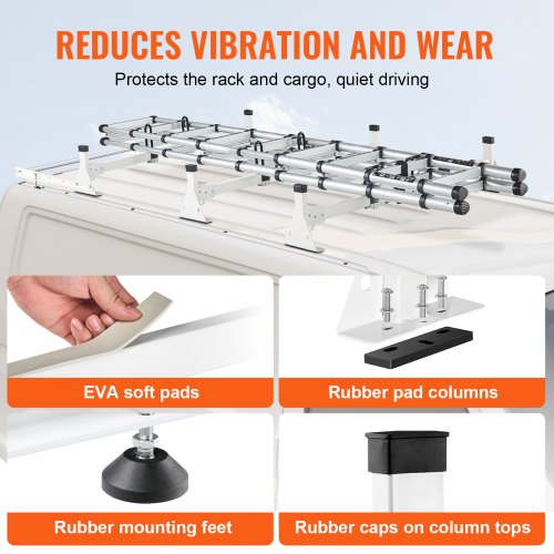 Trailer Ladder Rack 54 3 Crossbars Ladder Roof Rack Heavyduty Steel Van