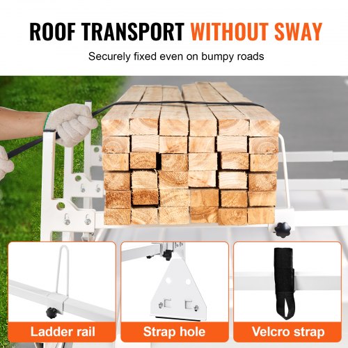 Trailer Ladder Rack Van Roof Ladder Rack 800 lbs 56763 inch Adjustable