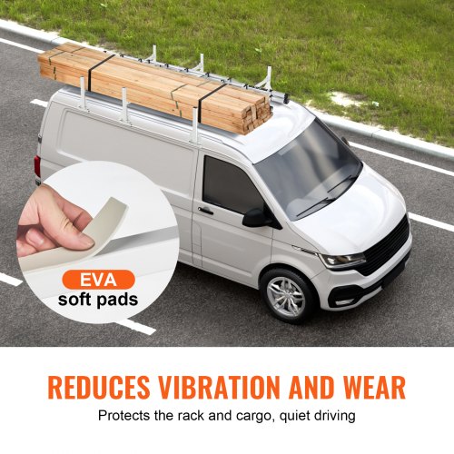 Trailer Ladder Rack Van Roof Ladder Rack 800 lbs 56763 inch Adjustable