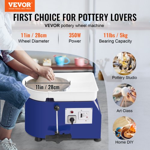 Pottery Wheel for Adults and Beginners 350W 11in Clay Wheel Forming